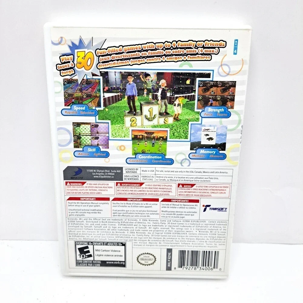 Family Party: 30 Great Games - Nintendo Wii - Fun Family Games